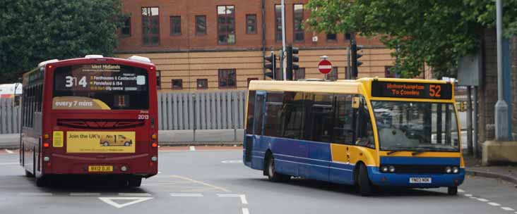 Banga Buses Optare Solo YN03NDK & NXWM Volvo B7RLE Wright 2013